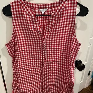 Red and White tank top